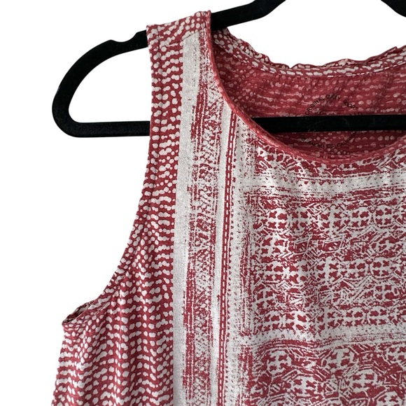 LUCKY BRAND | NWOT SLEEVELESS BOHO BLOCK PRINT TOP COTTON BLEND  | MEDIUM - Picture 3 of 8